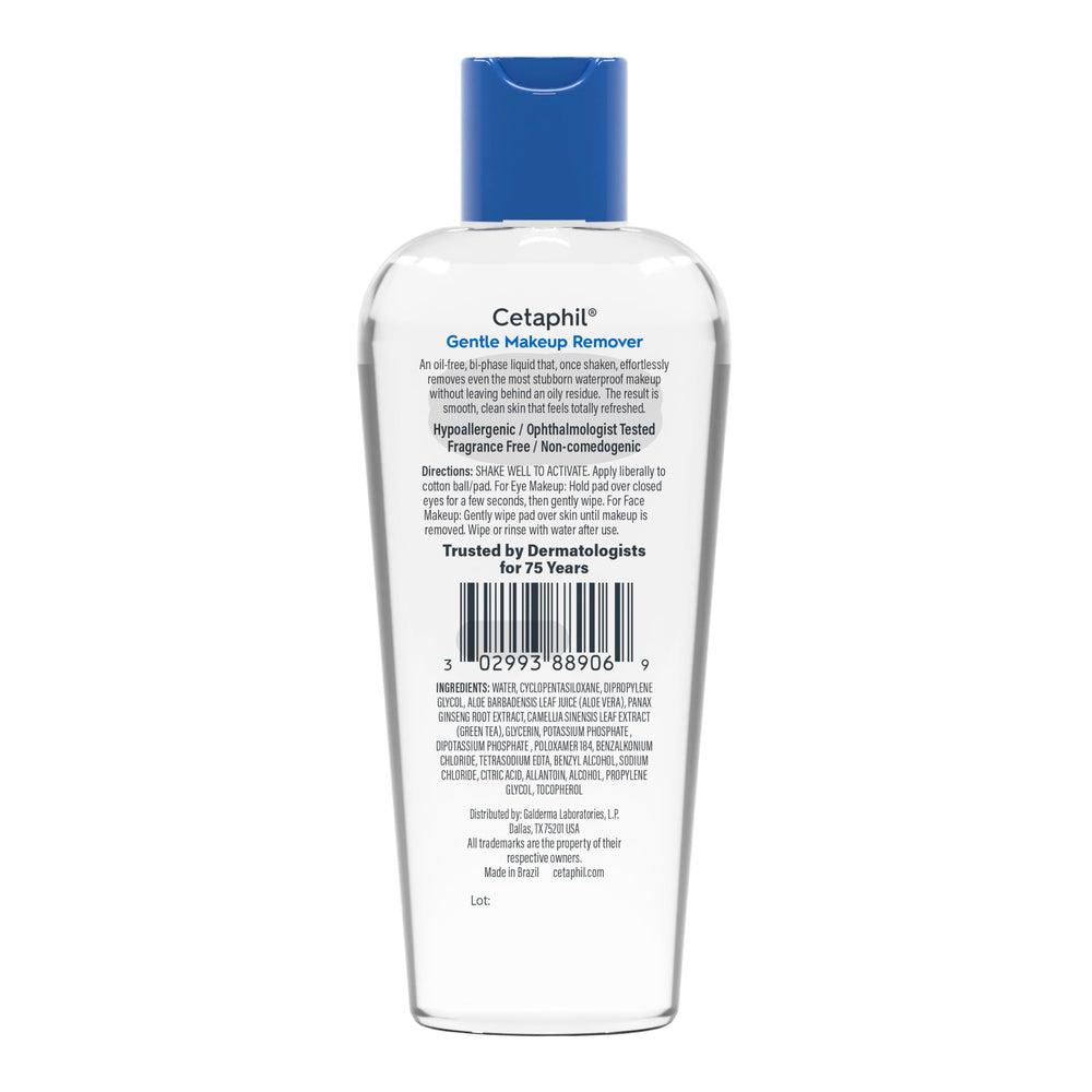 Cetaphil Gentle Oil-Free Makeup Remover after-use skin feels refreshed.