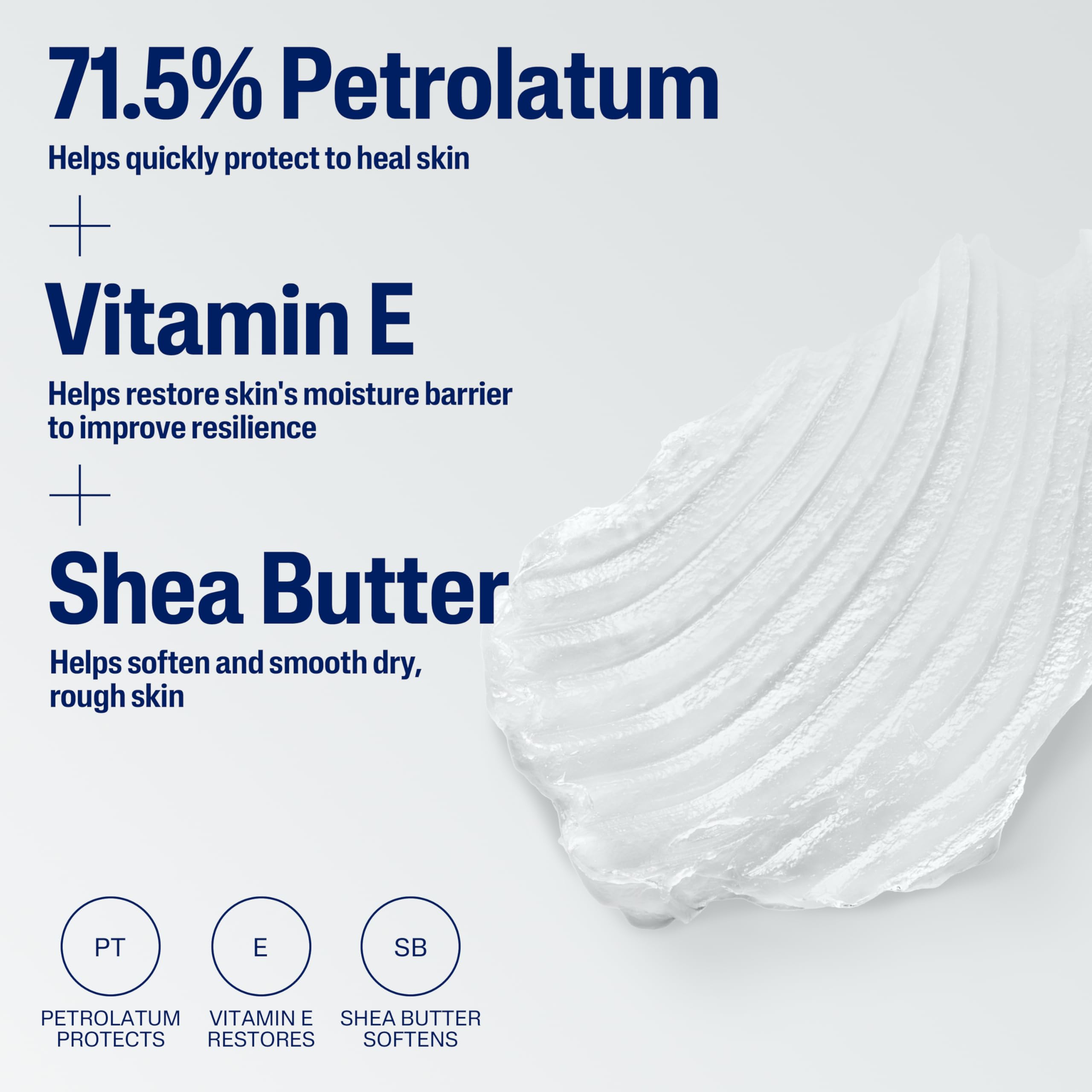 Shea butter detail in Cetaphil Healing Ointment emphasizing softness and hydration
