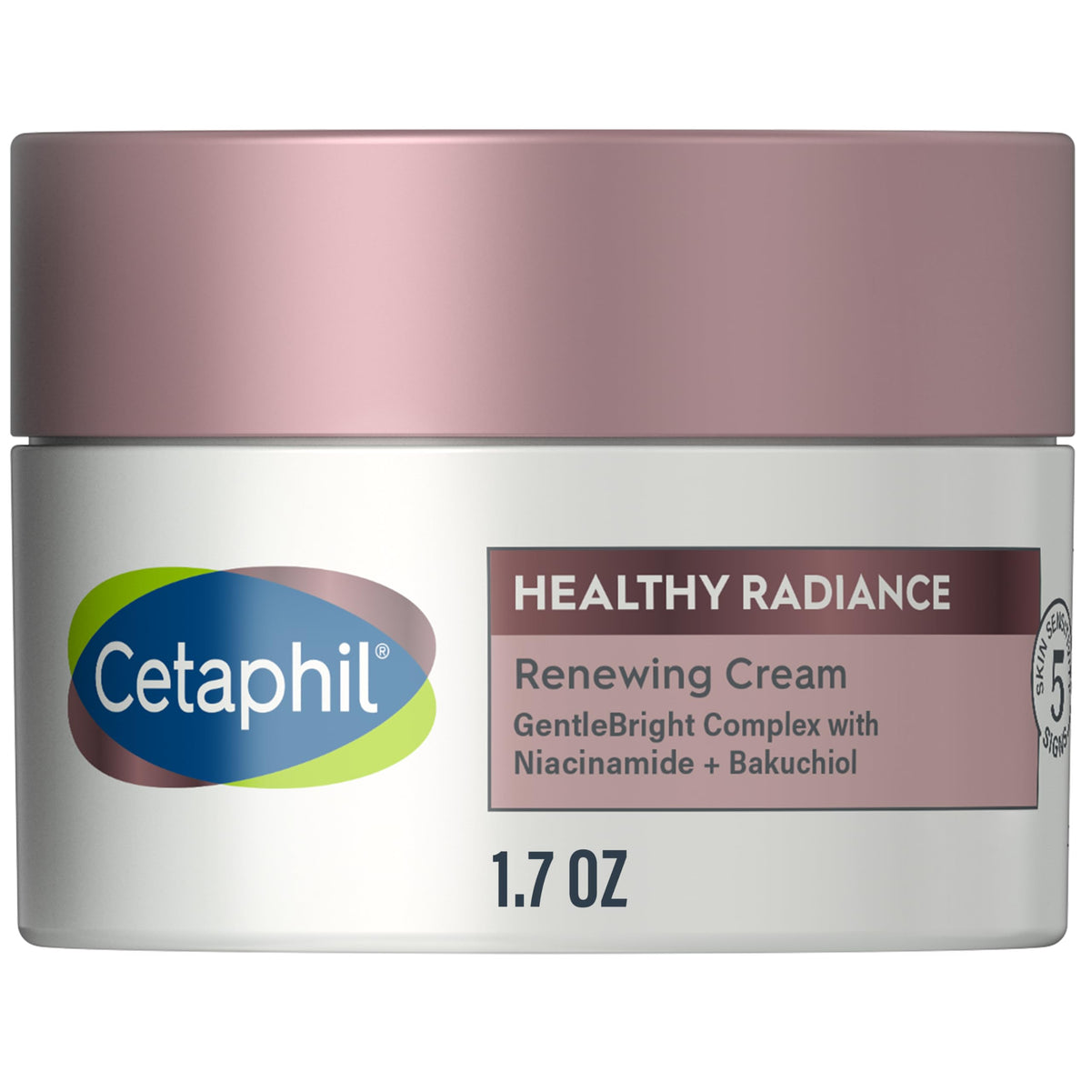 Cetaphil Healthy Radiance Renewing Cream tube close-up for lightweight hydration