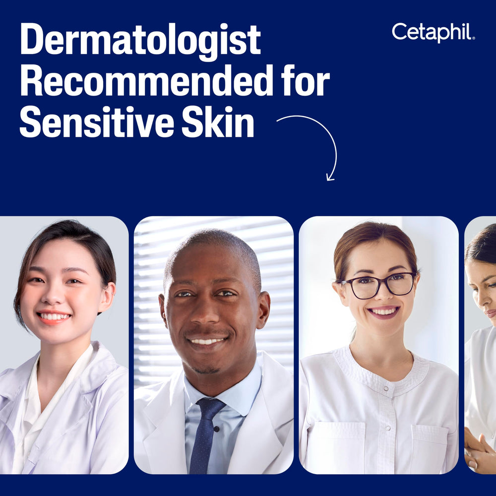 Dermatologist-recommended Cetaphil Healthy Renew line emphasizes trusted skincare for aging concerns.