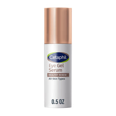 Cetaphil Healthy Renew Eye Gel Serum application close-up demonstrates quick hydration for under-eye skin.