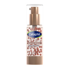 Cetaphil Healthy Renew serum bottle highlights fragrance-free hydration for daily use.