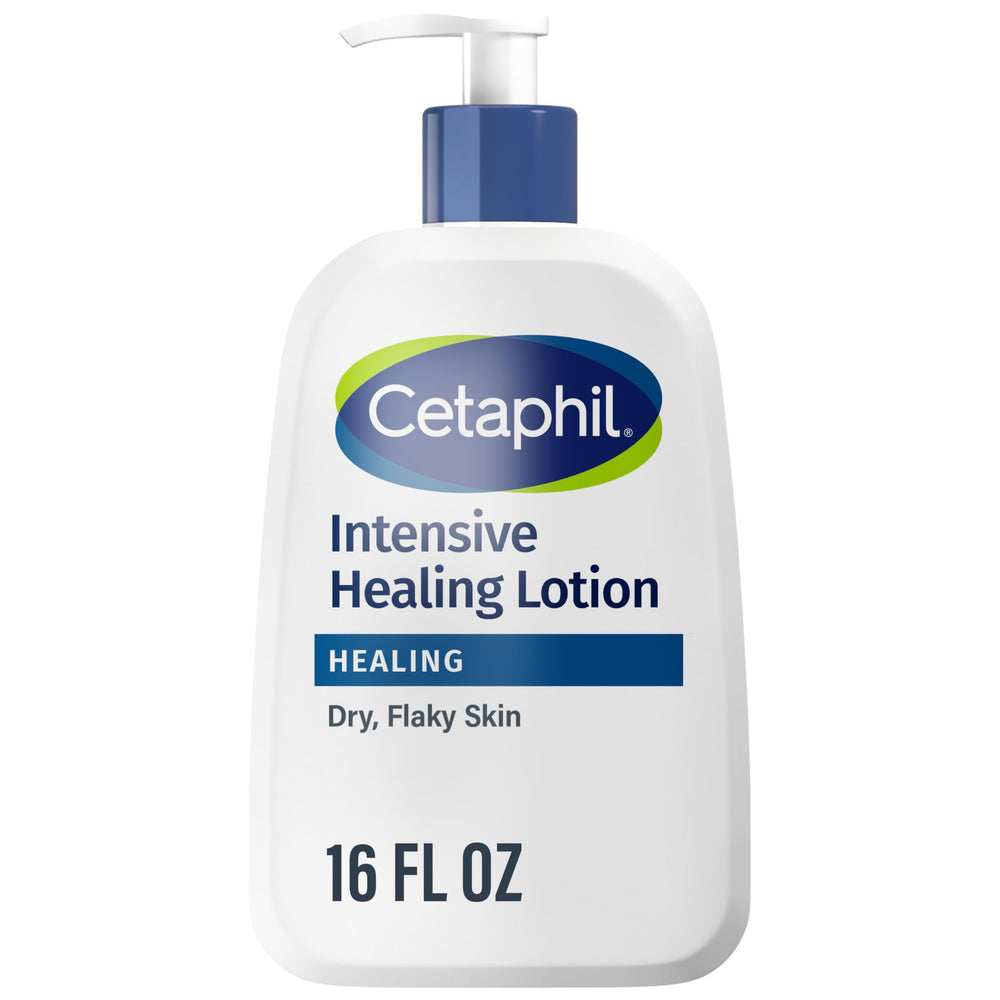 Cetaphil Intensive Healing Lotion bottle provides fragrance-free hydration for sensitive skin
