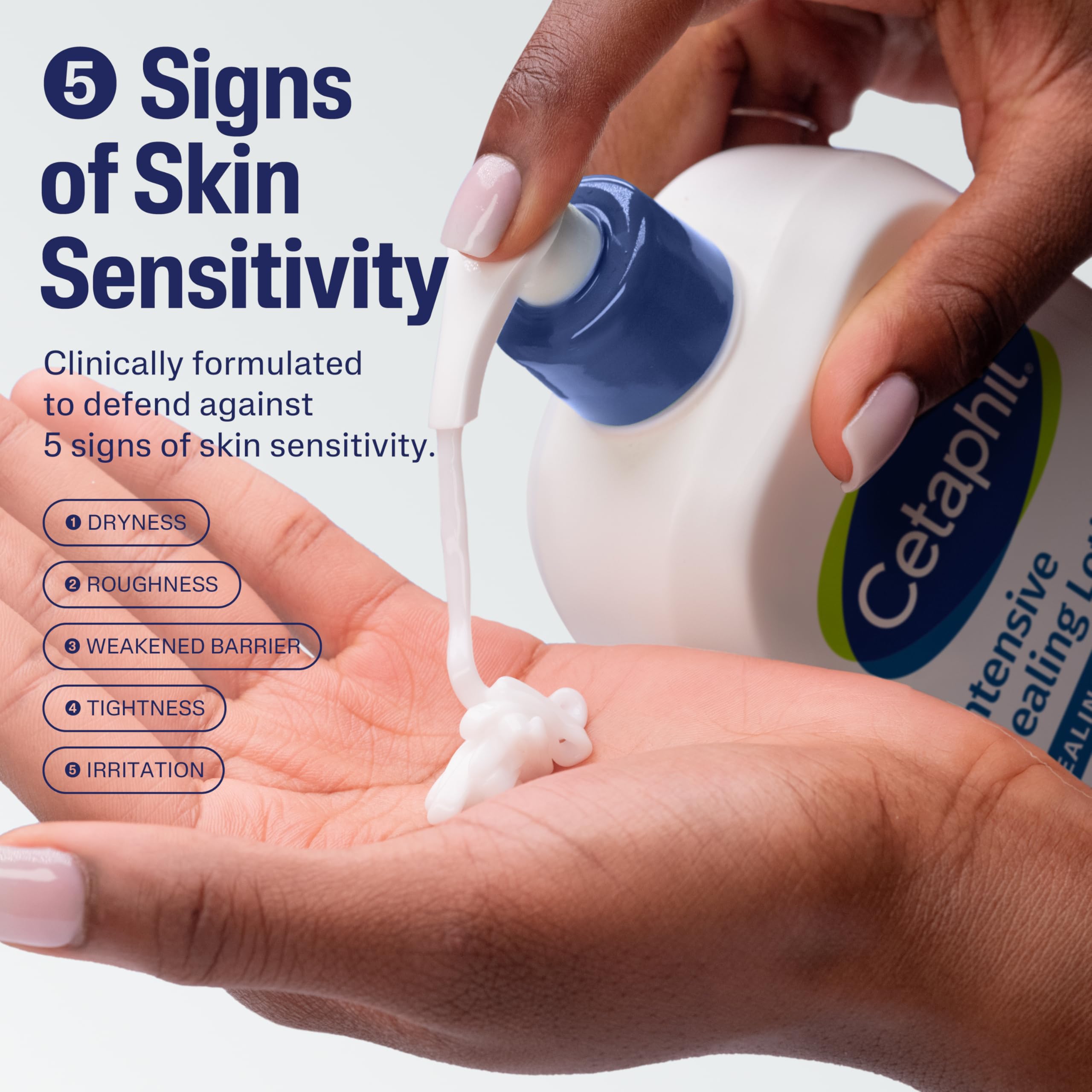 Cetaphil Intensive Healing Lotion ingredients feature sunflower seed oil for smoothing rough skin