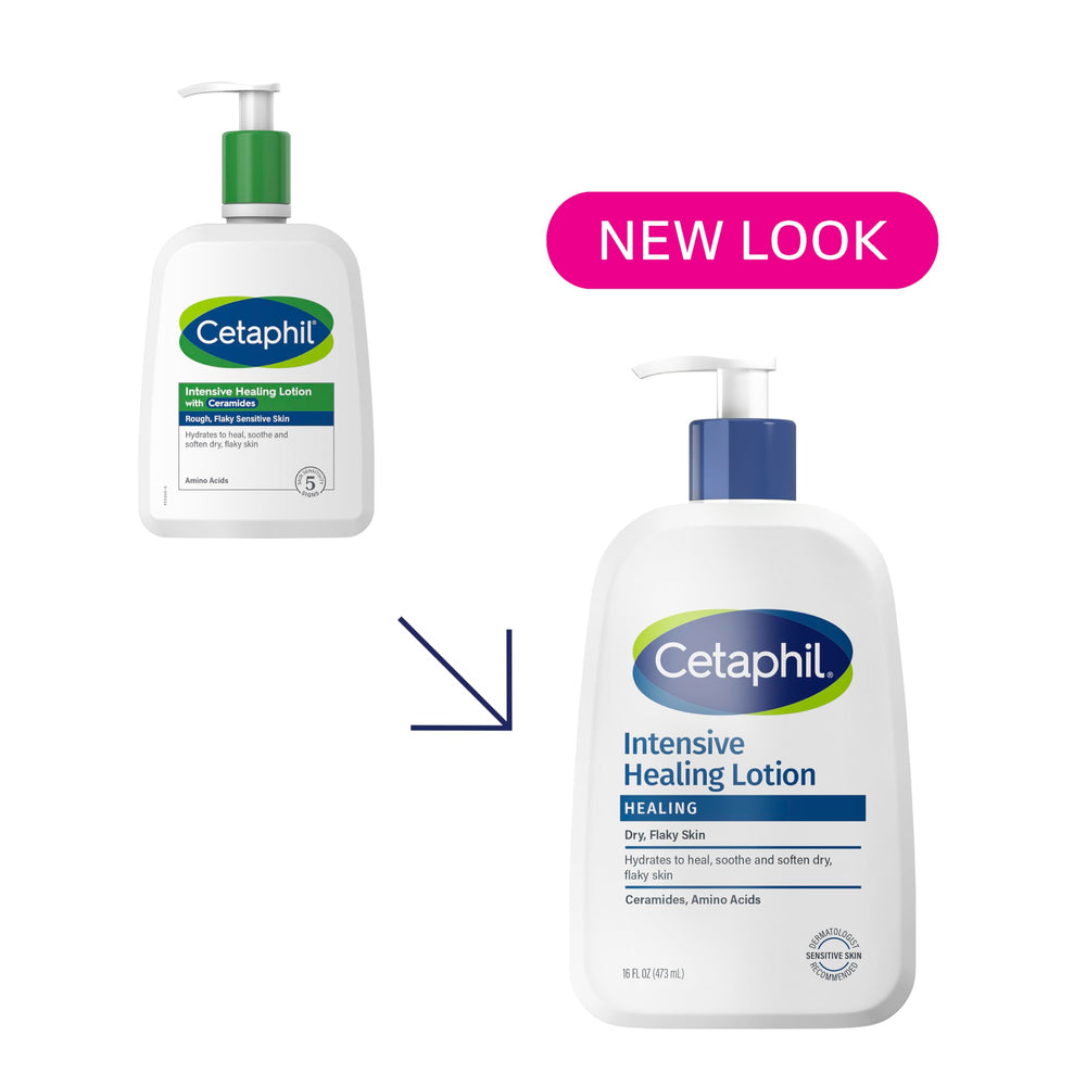 Cetaphil Intensive Healing Lotion texture close-up showing non-greasy absorption