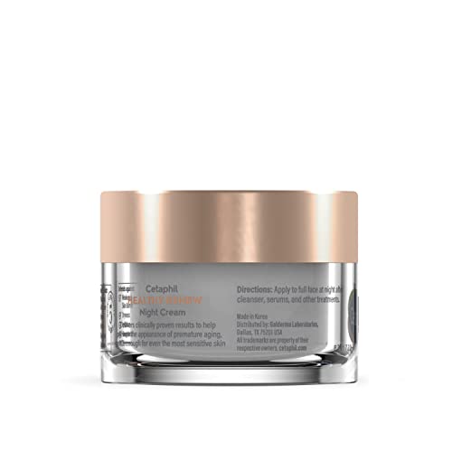 Night cream applied on clean skin before bed implies long-lasting hydration and refreshed morning glow.