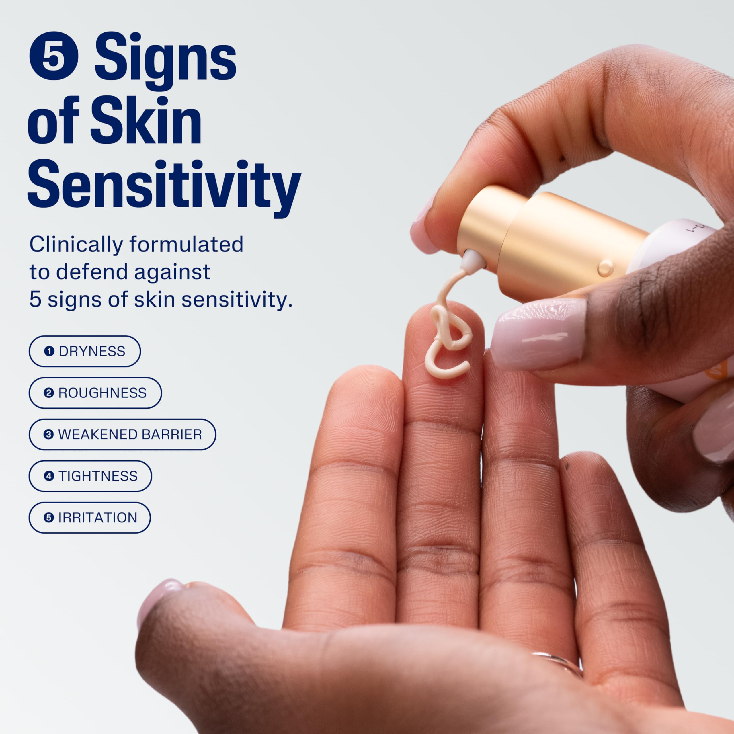 Cetaphil peptides visual, gentle anti-aging support for sensitive skin.
