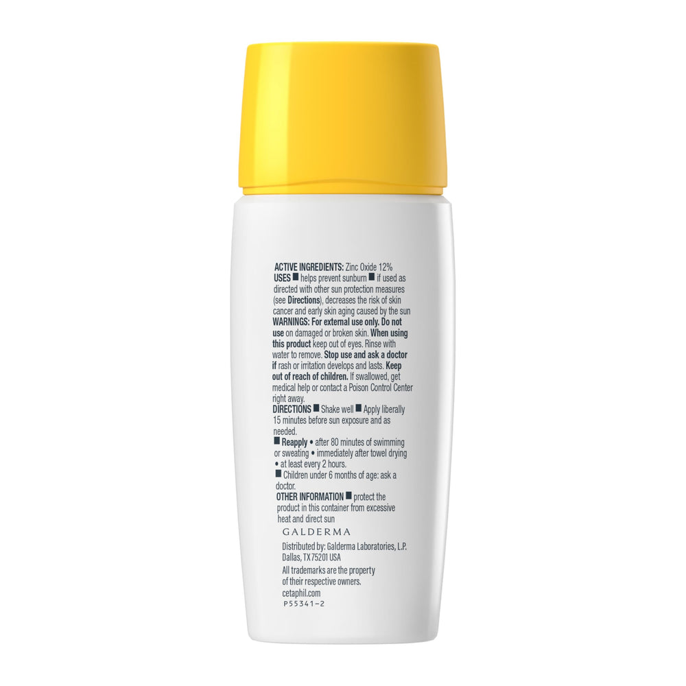 Cetaphil sheer mineral sunscreen hydrates skin with vitamin E.