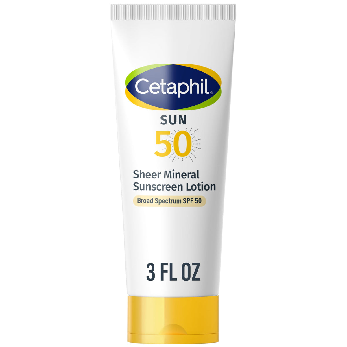 Cetaphil Sheer Mineral Sunscreen SPF 50 application on skin for a sheer finish