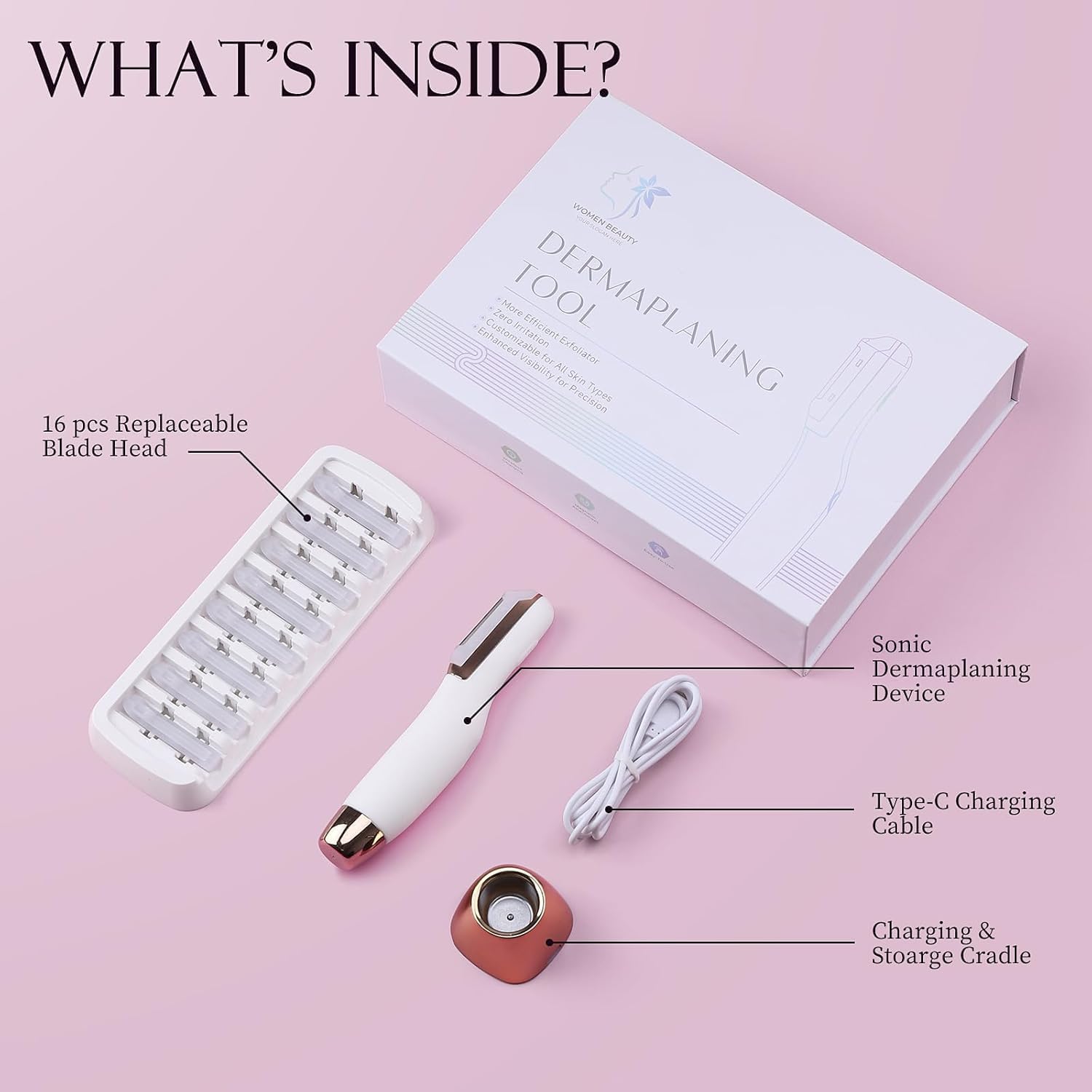 CEVEK Dermaplane Razor with carry case supports convenient travel.