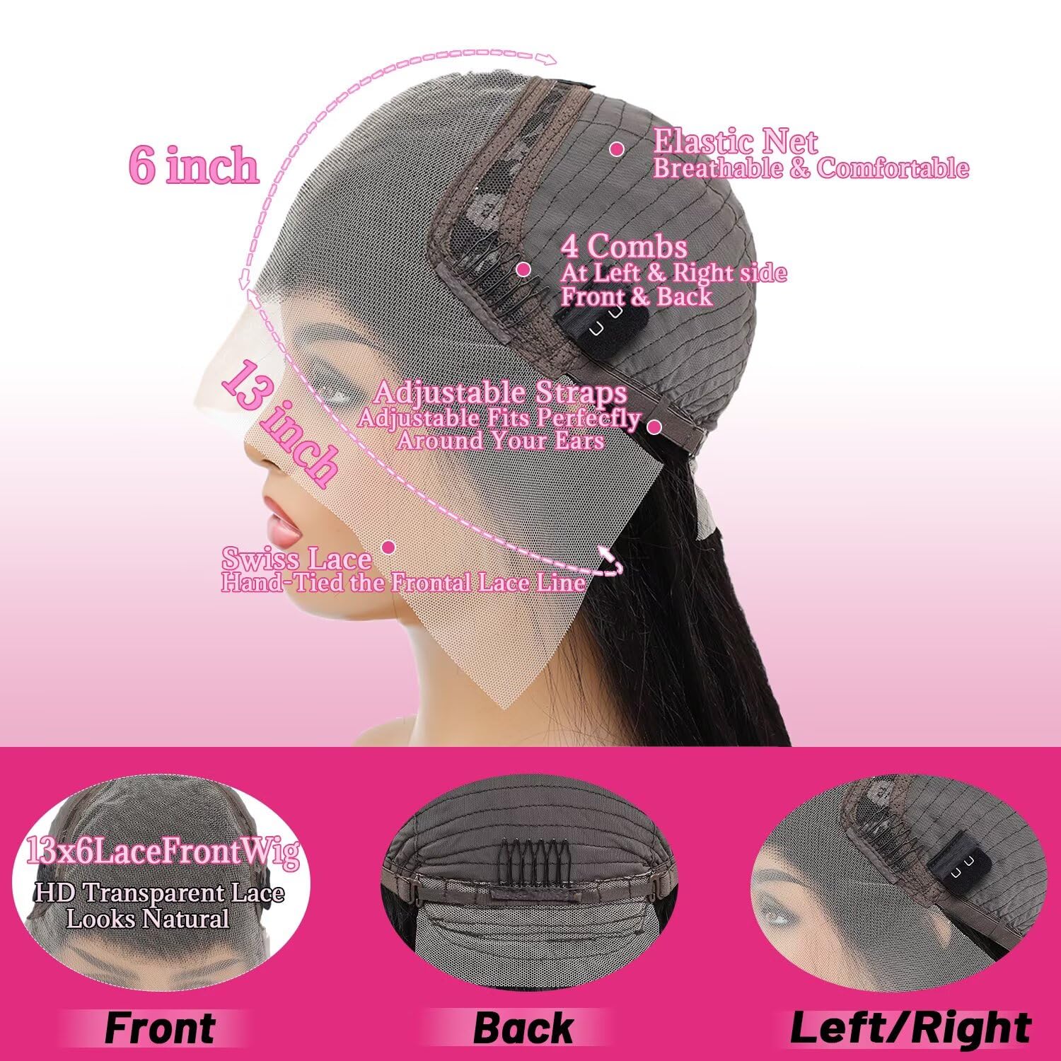 Cevkira baby hair detail enables natural, salon-like edges for a polished look.