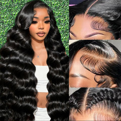Cevkira 28-inch lace front wig front view with natural hairline for daily wear.