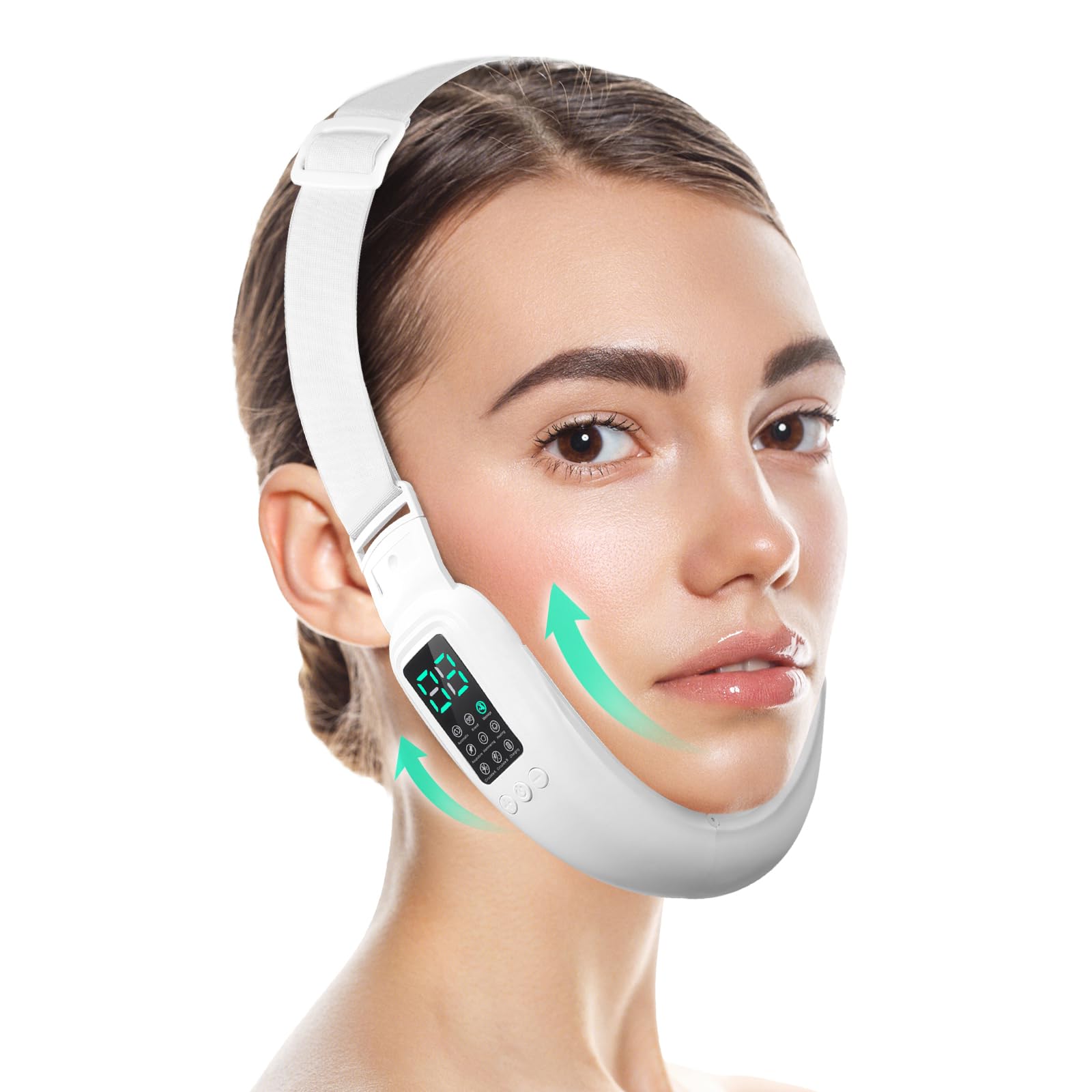 Ceymodir intelligent electric double-chin device front view for sculpted jawline support.