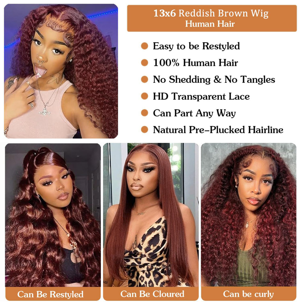 Cfaimity burgundy colored wig perfect for bold fashion looks.