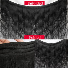 CFY body wave bundles 22-inch natural color closeup demonstrates versatile styling options.
