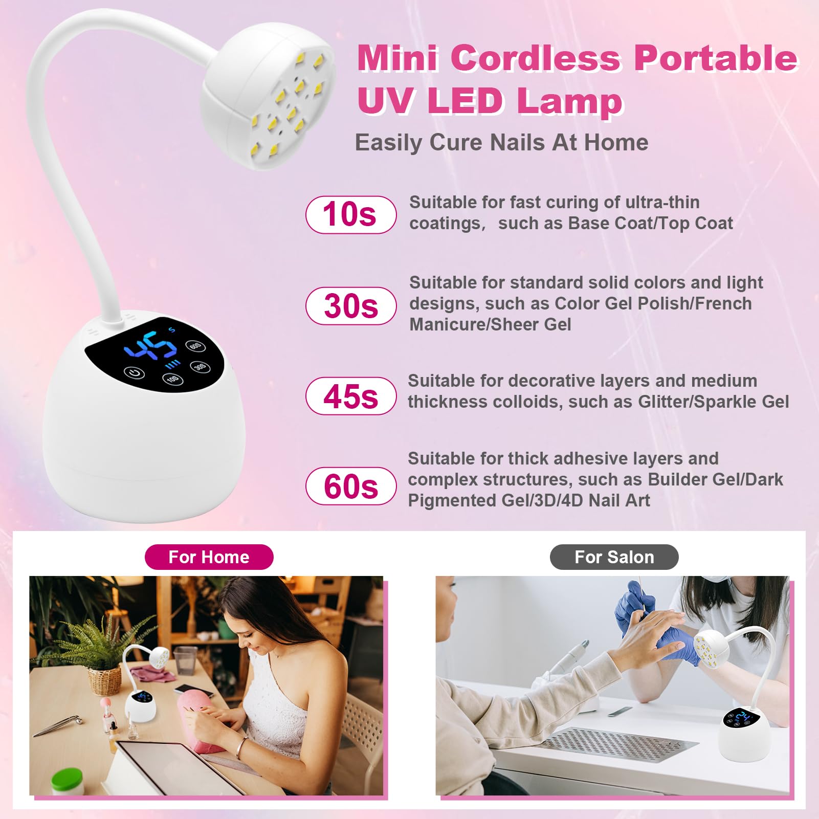 CGBE compact mini design fits home or salon stations.