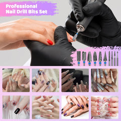 CGBE drill bits with cleaning brush for easy debris removal and reuse.