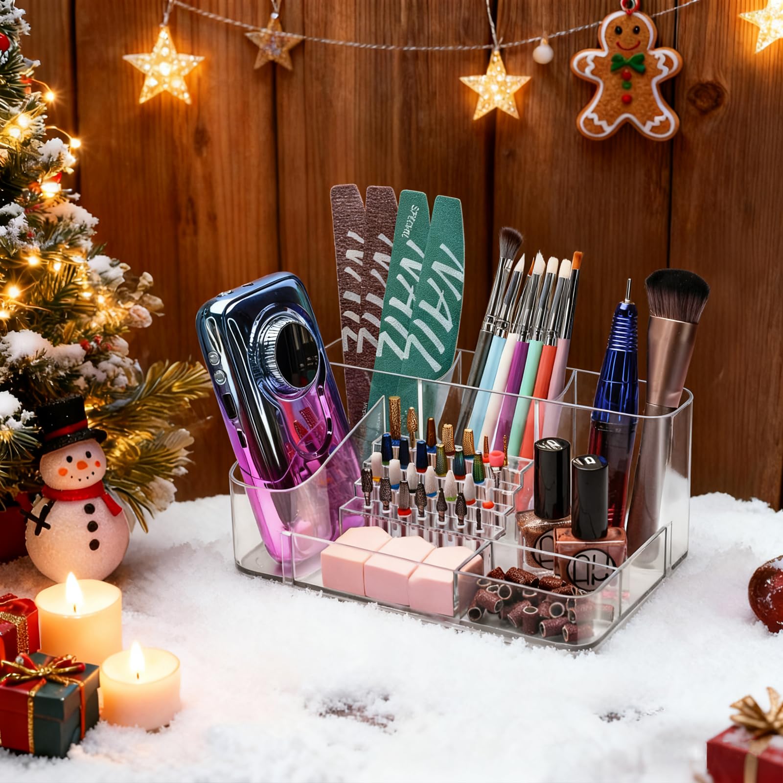 CGBE Professional Nail Tools Storage Box keeps equipment organized.