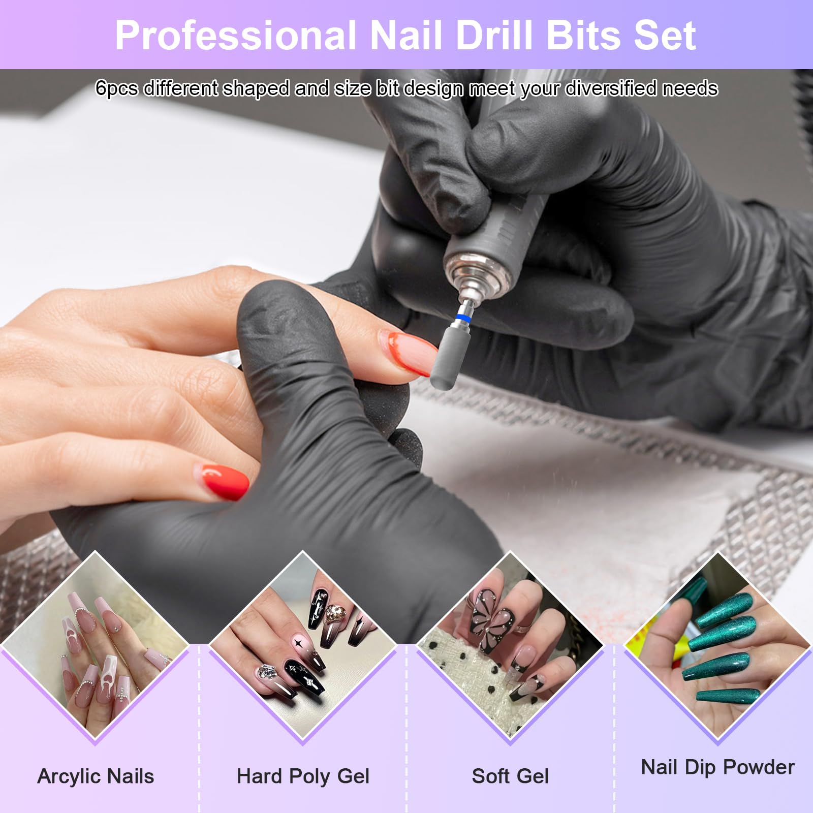 CGBE Transparent storage box keeps bits organized for on-the-go manicures.