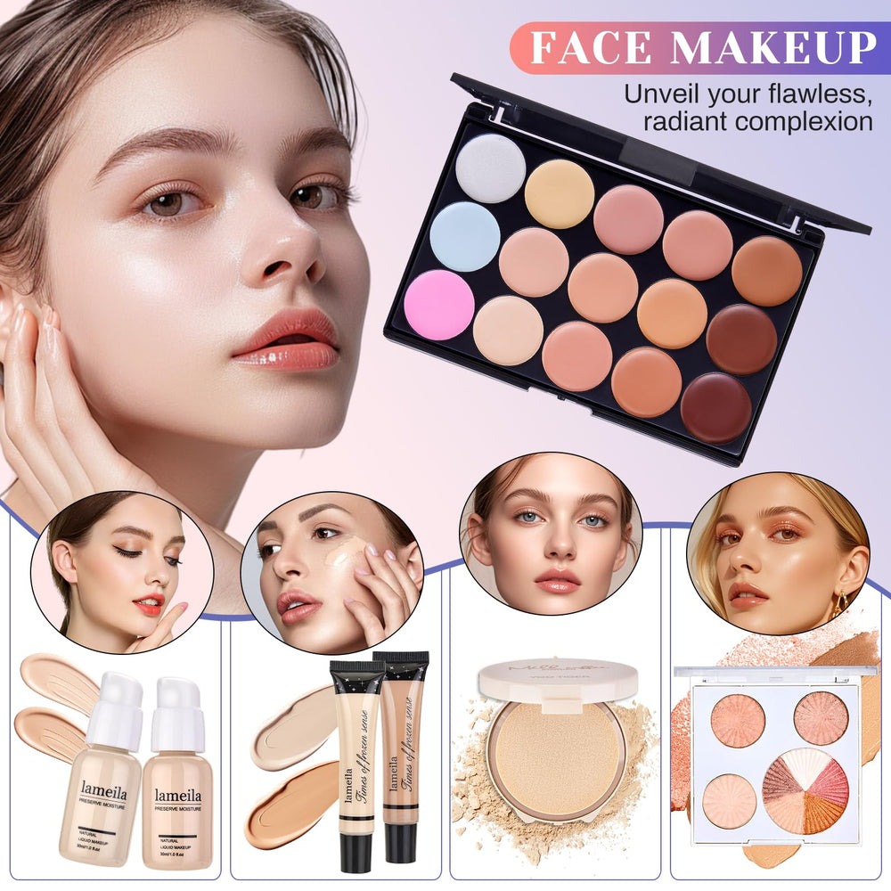CHAFFUL All-in-One Makeup Kit eyeshadow palette for versatile daytime to evening looks