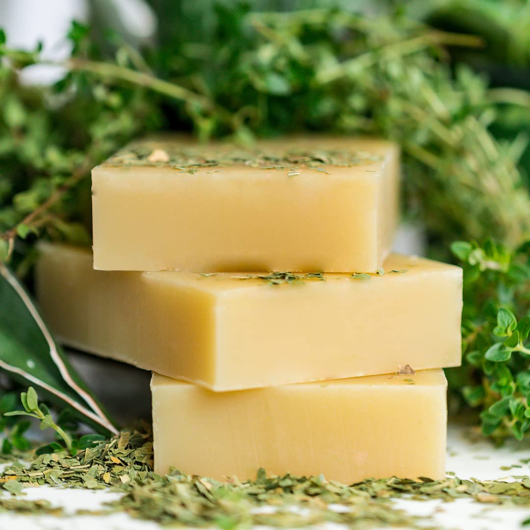 Chagrin Valley Neem & Tea Tree bar lathering on hair shows natural cleansing.