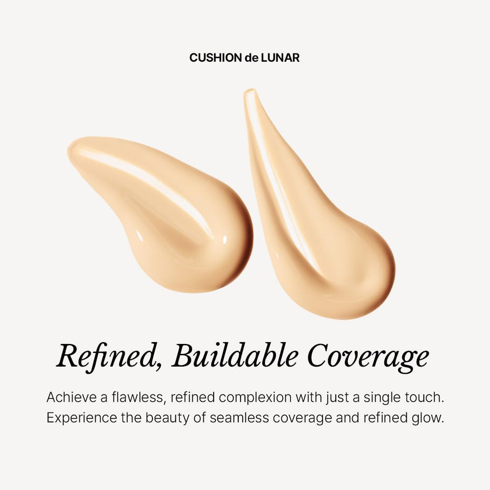 CHALLANS de PARIS Cushion Lunar Excellence hydrating finish with hydrolyzed collagen and centella.