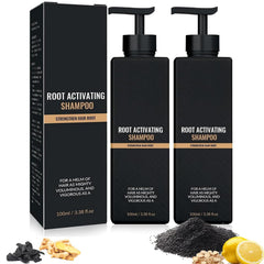 Champú Activador de Raíz: botella visible para cuidado diario del cabello