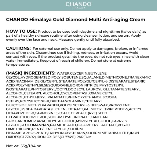 CHANDO HIMALAYA Day and night use visual promotes versatile skincare routine
