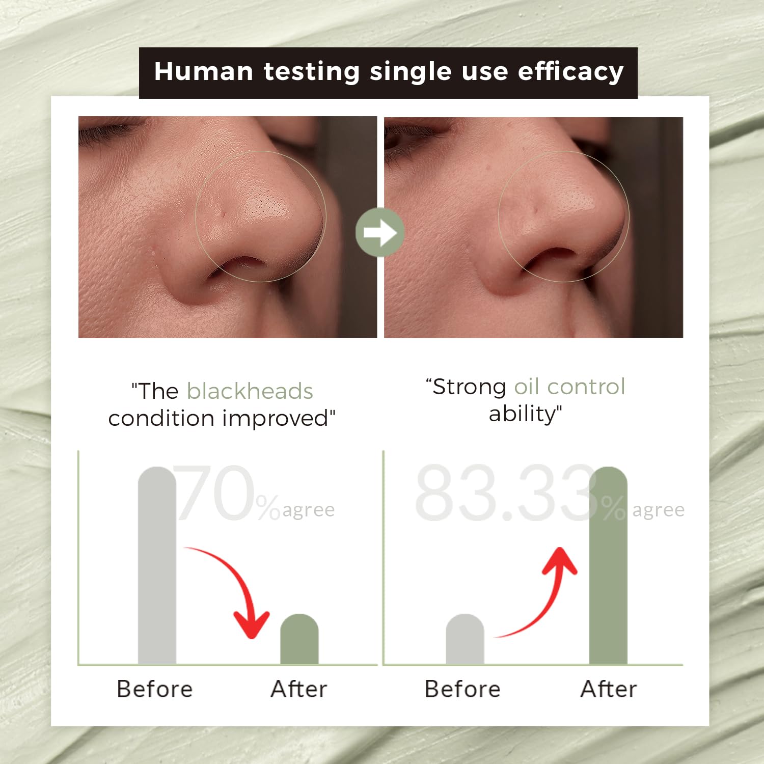 CHANDO HIMALAYA Green Tea Mask applying on face for refreshed skin.