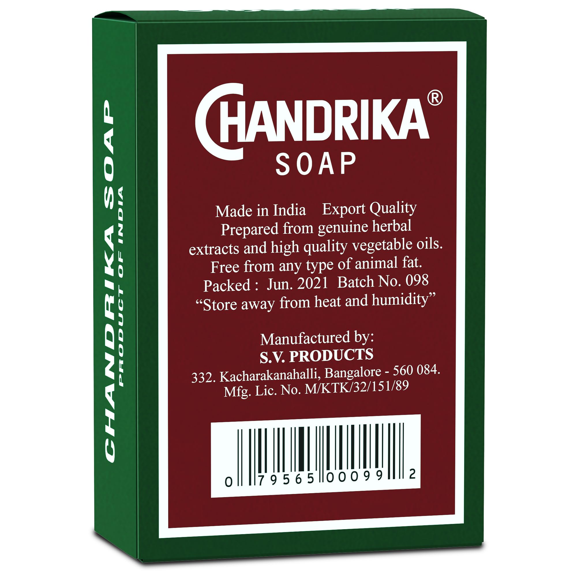 Chandrika hand-face-body use demonstrates versatile daily cleansing for all over.
