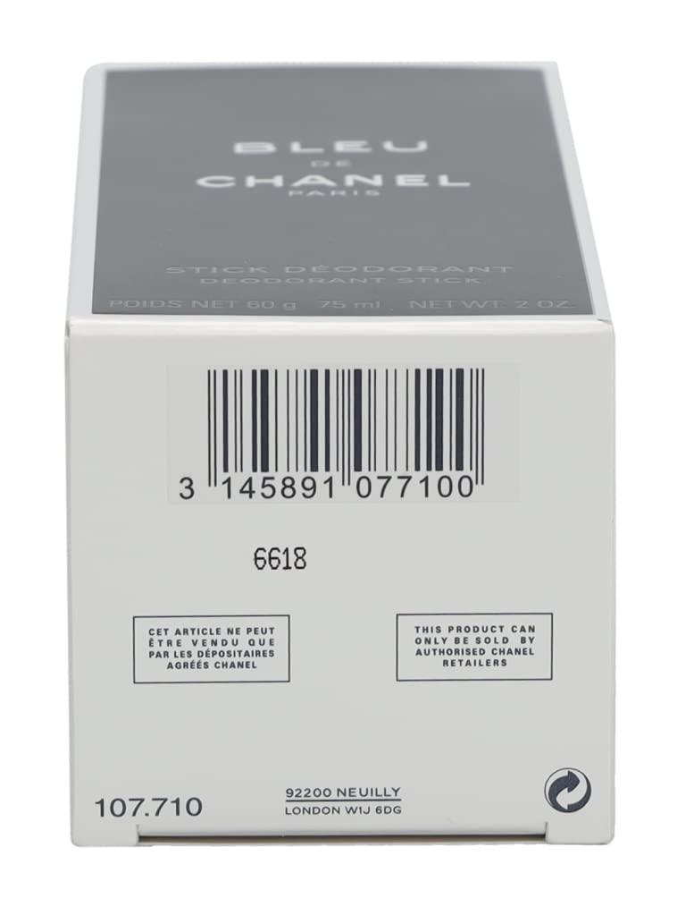 CHANEL Bleu Deodorant Stick scent profile captured in a masculine, sophisticated impression
