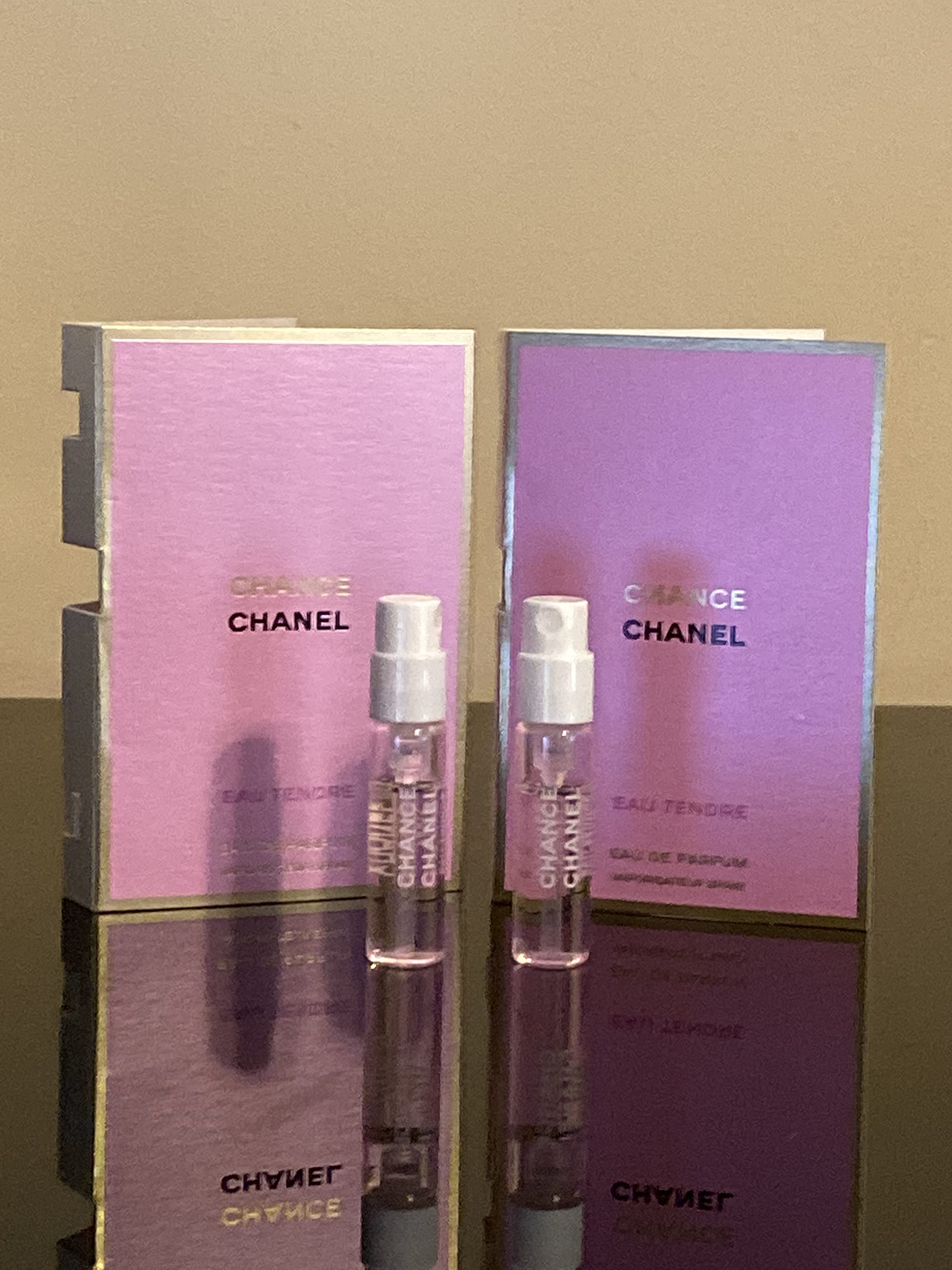 CHANEL Chance Eau Tendre sampler packaging image, gift-ready presentation.