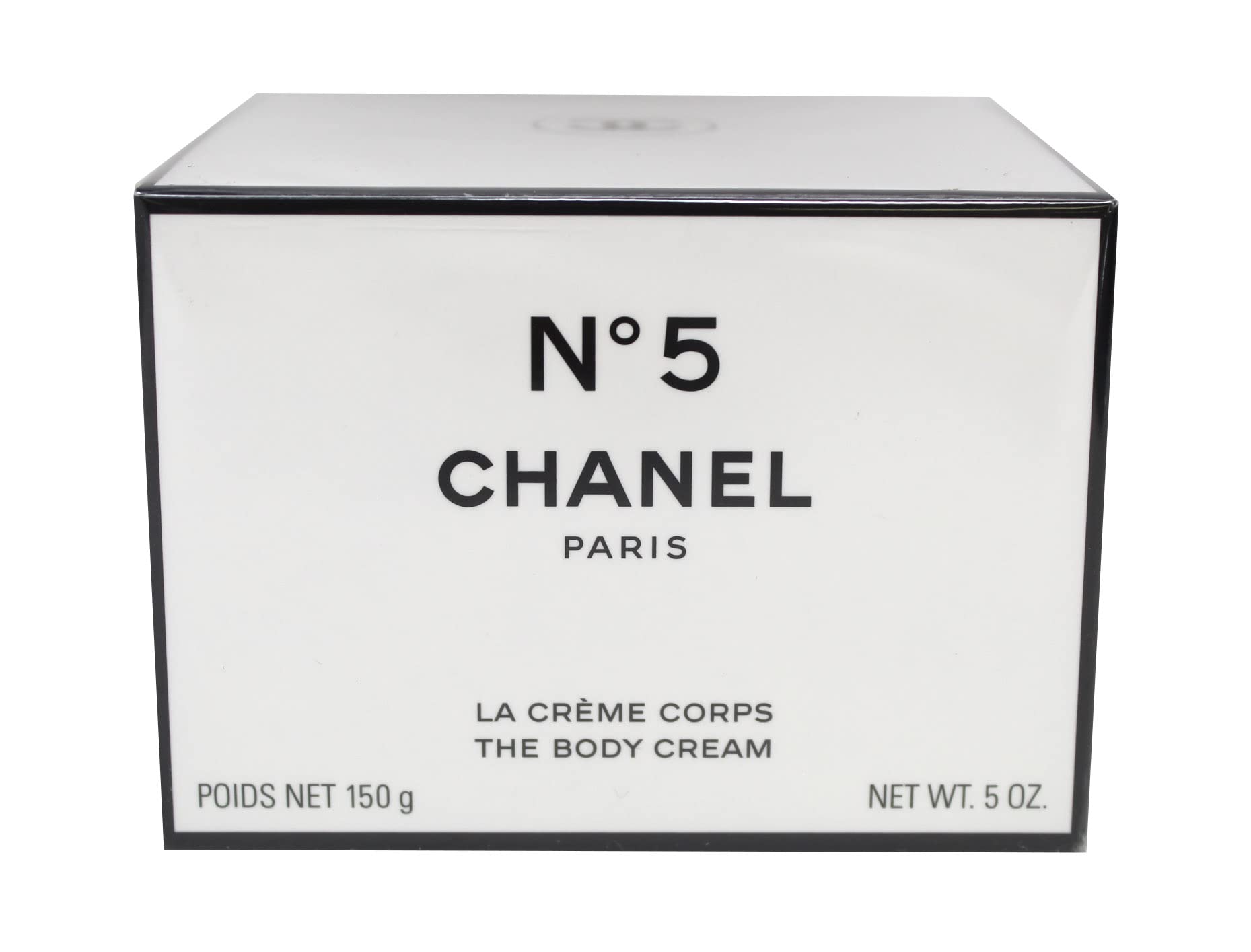 CHANEL N°5 Body Cream jar reveals rich texture for everyday moisturization.