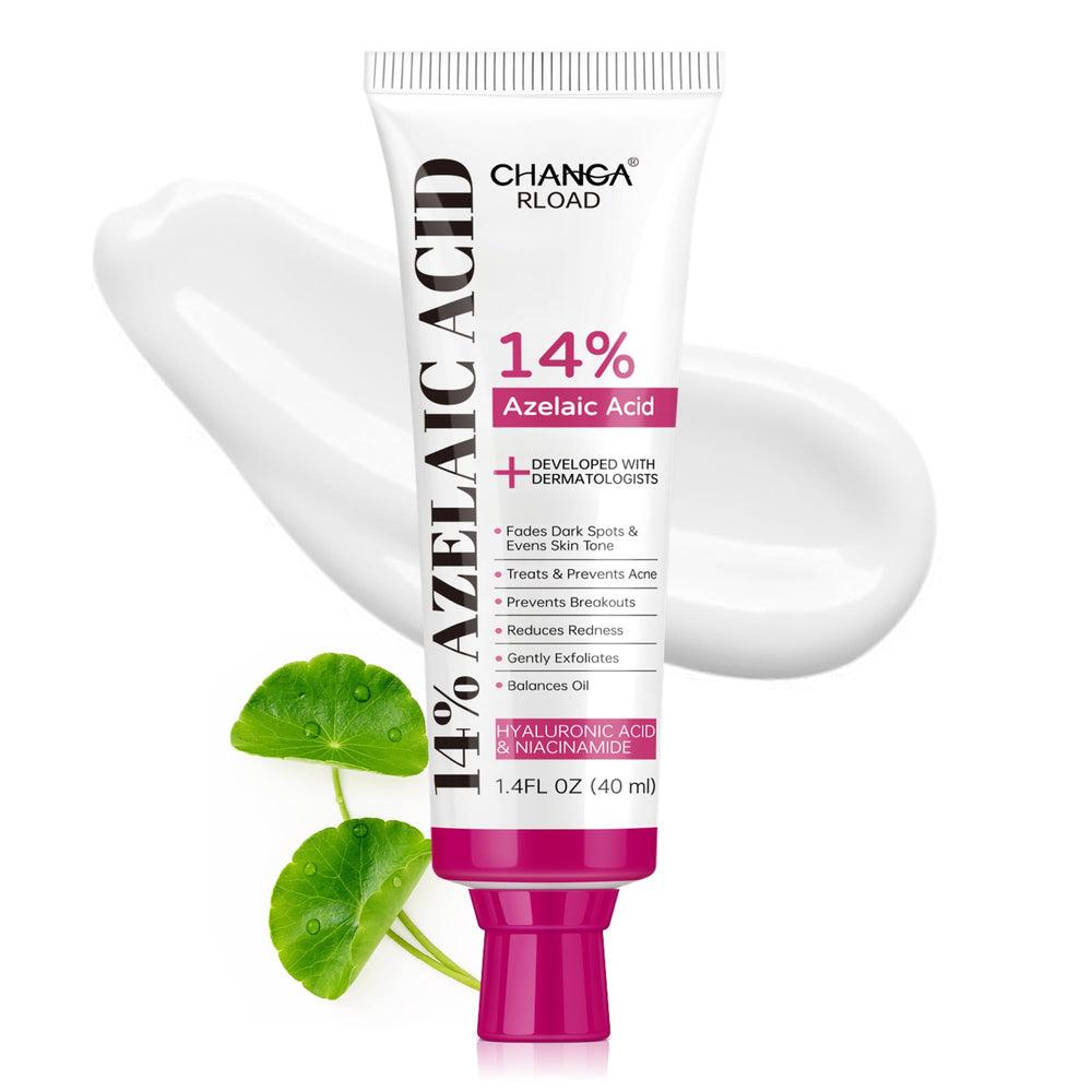 CHANGARLOAD azelaic acid cream bottle showcases lightweight daily care for smoother skin