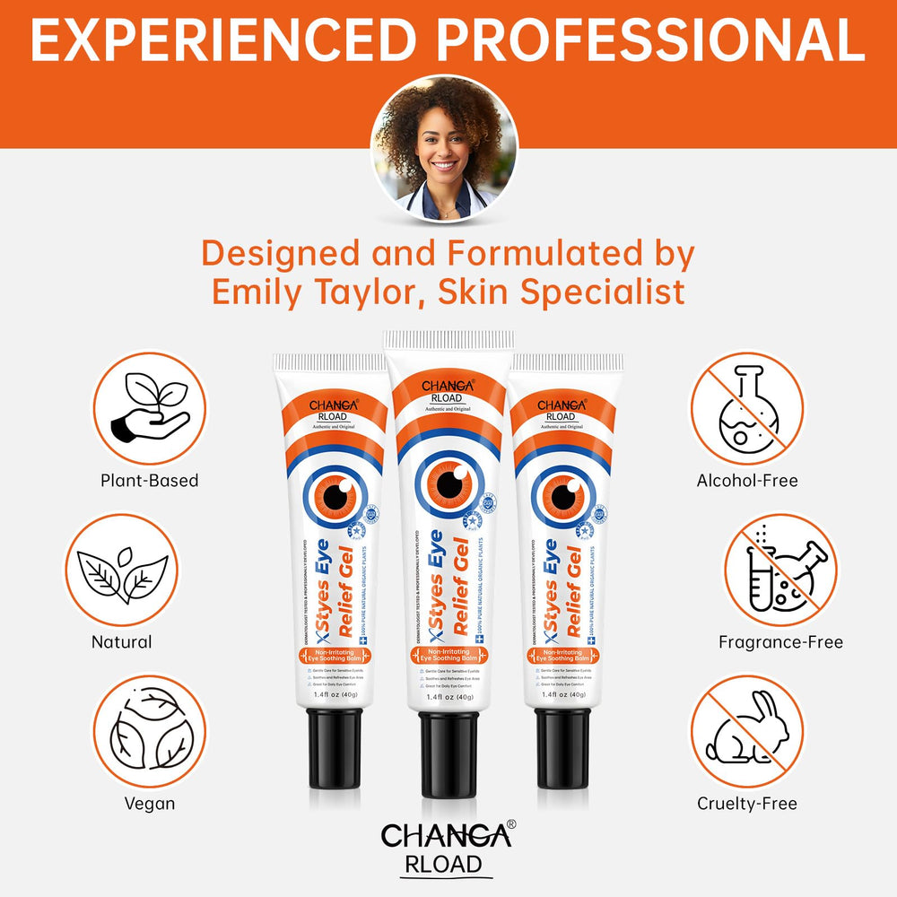 Changarload product soothing redness and puffiness around the eye area.