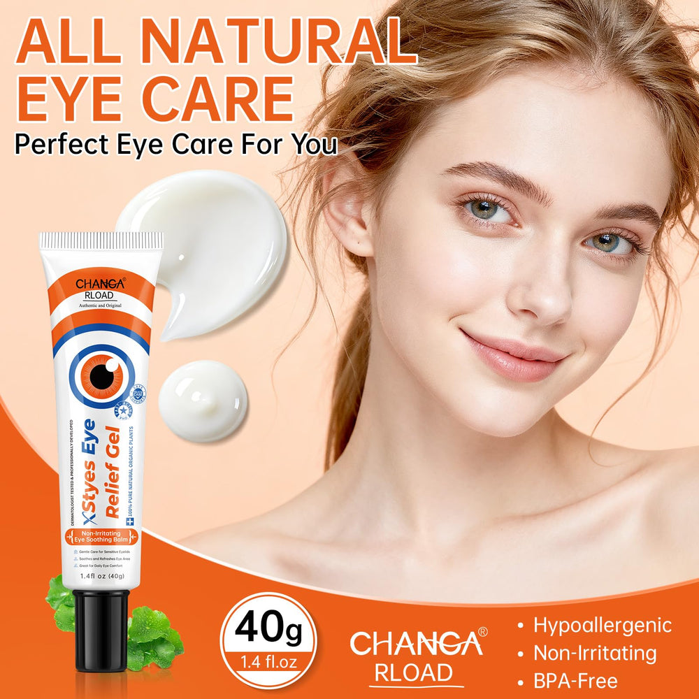 Changarload sensitive eyelids demo shows a non-irritating, gentle formula.