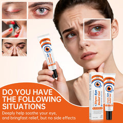 Changarload gel on a cotton swab for precise eyelid application.