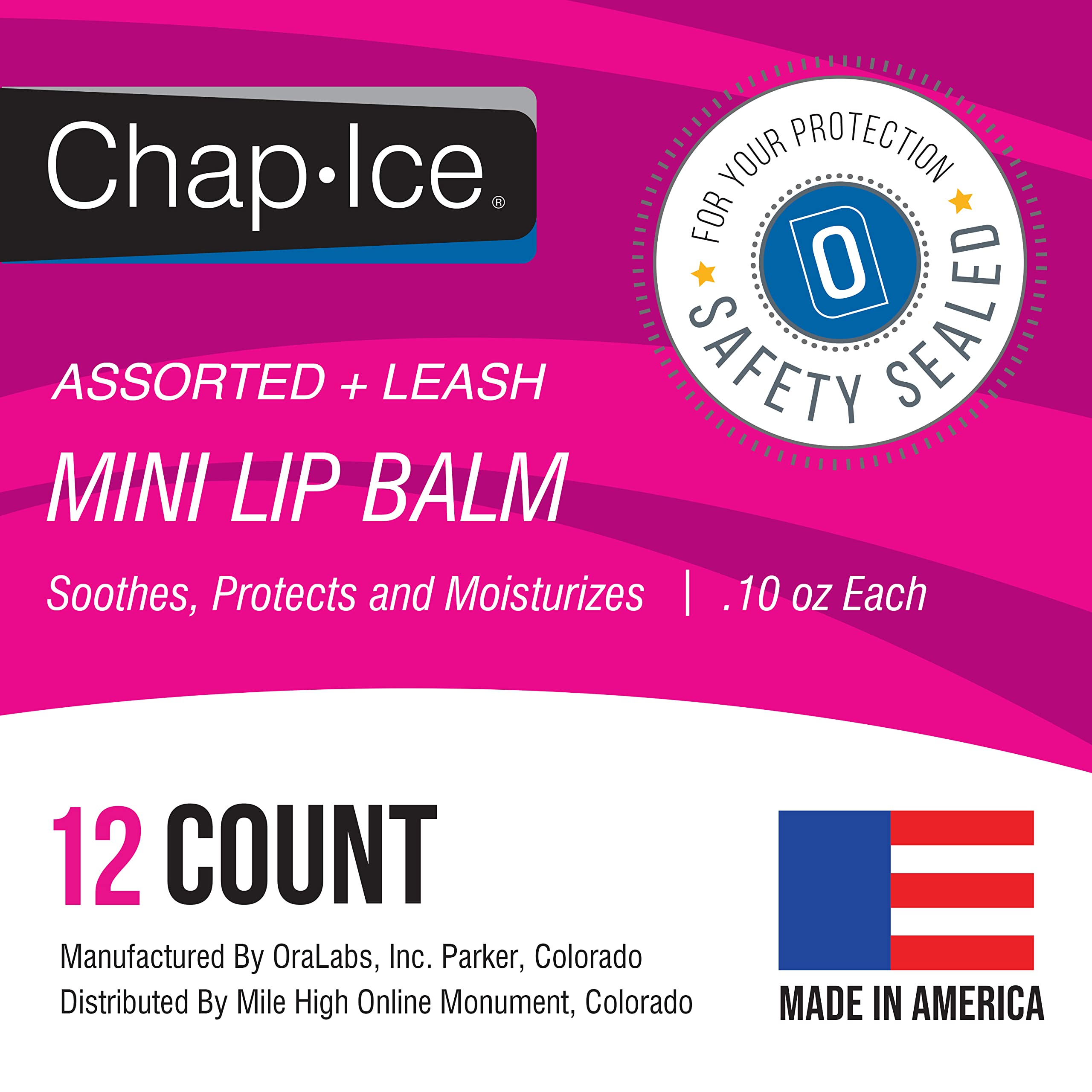 Chap-Ice citrus orange mini balm highlights travel-friendly convenience.