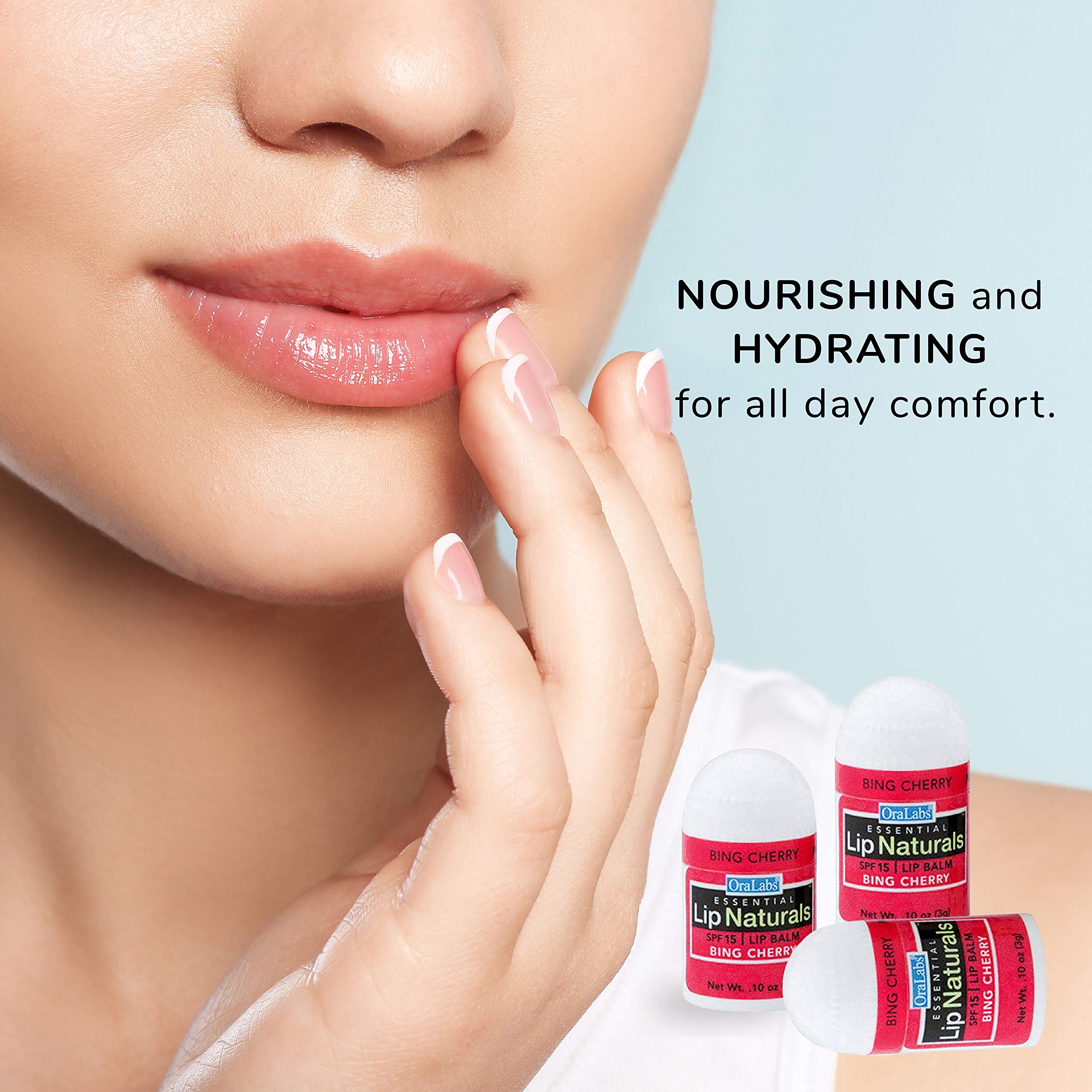 CHAP-ICE Lip Naturals on-the-go use shows compact carry for travel