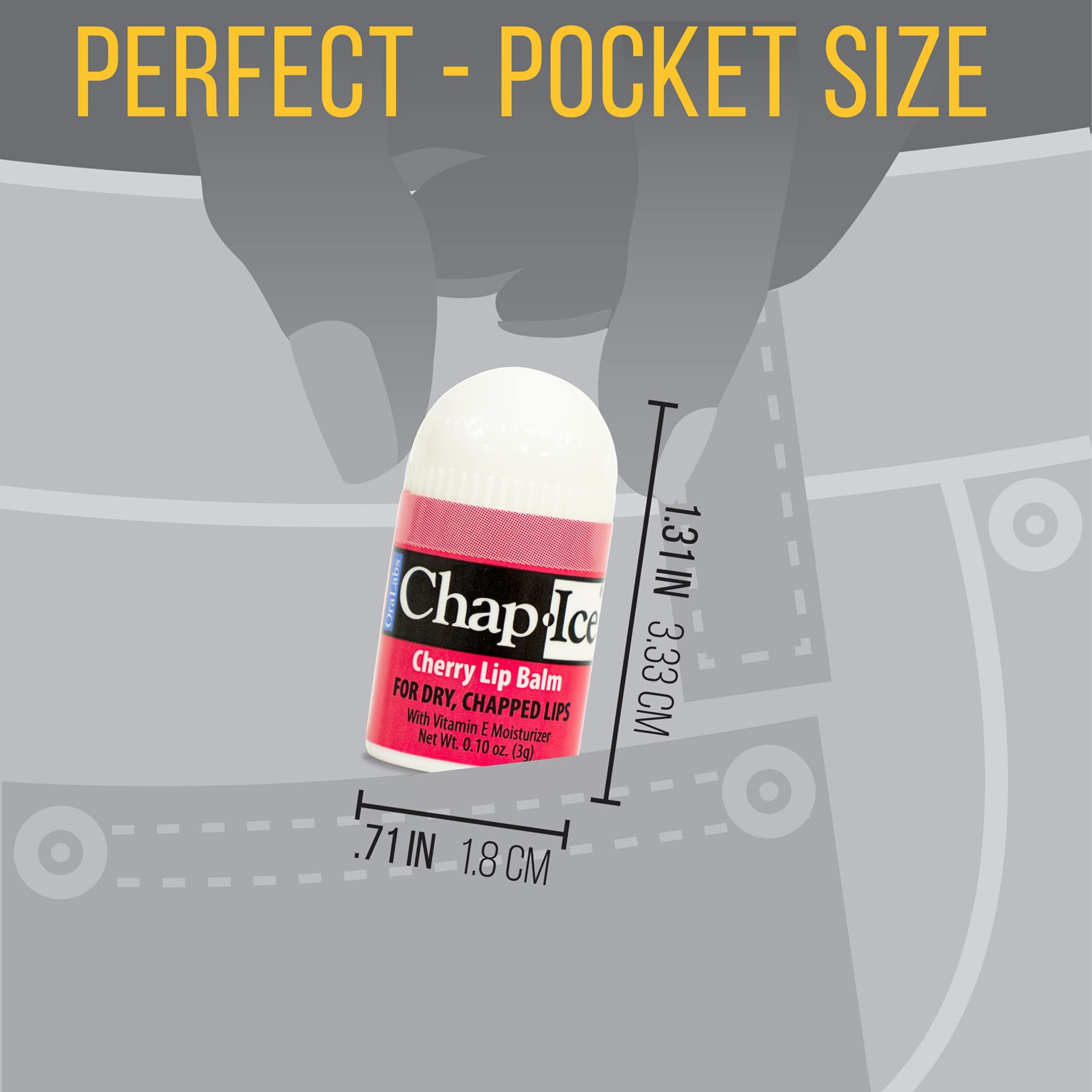 Chap-Ice lip balm manufactured in USA in a Colorado facility.