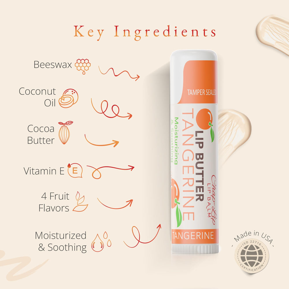 Chap-Lip Cocoa Butter hydration close-up for soft, supple lips.