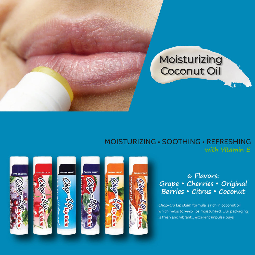Chap-Lip Lip Balm citrus-tube zesty scent with moisture boost