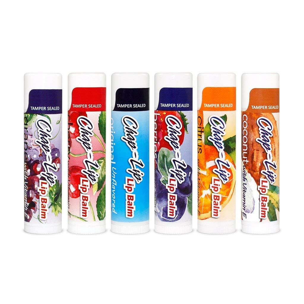 Chap-Lip Lip Balm grape flavor for silky, refreshed lips.