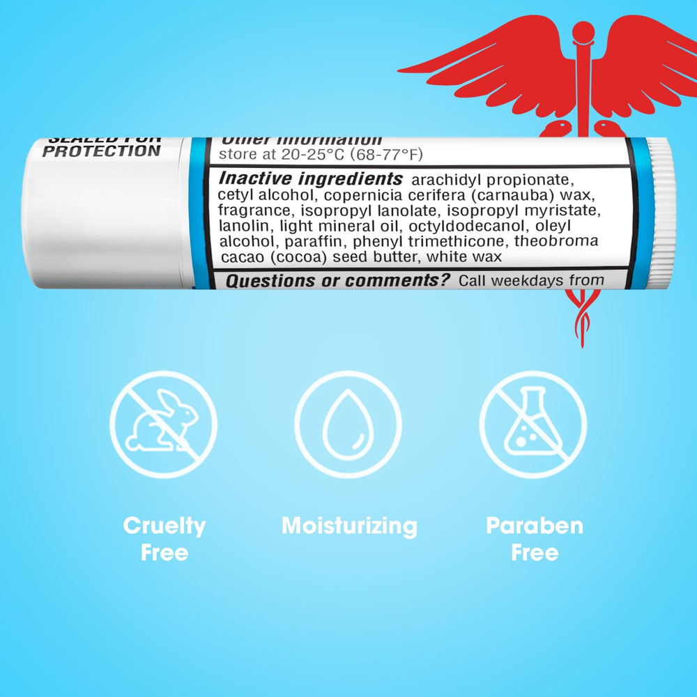 ChapStick bulk medicated lip balm brand history 125-years emphasizes long-standing lip care expertise.