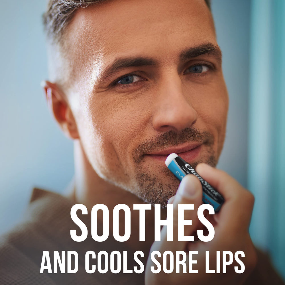 ChapStick bulk medicated lip balm cooling menthol suggests soothing relief during lip healing.