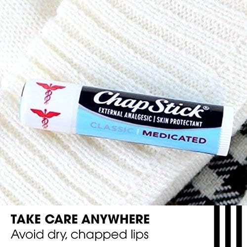 ChapStick Classic packaging tucked in pocket for portable lip care.