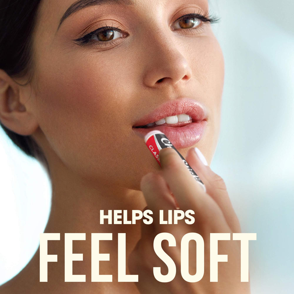 ChapStick Classic Strawberry texture and fruity aroma.