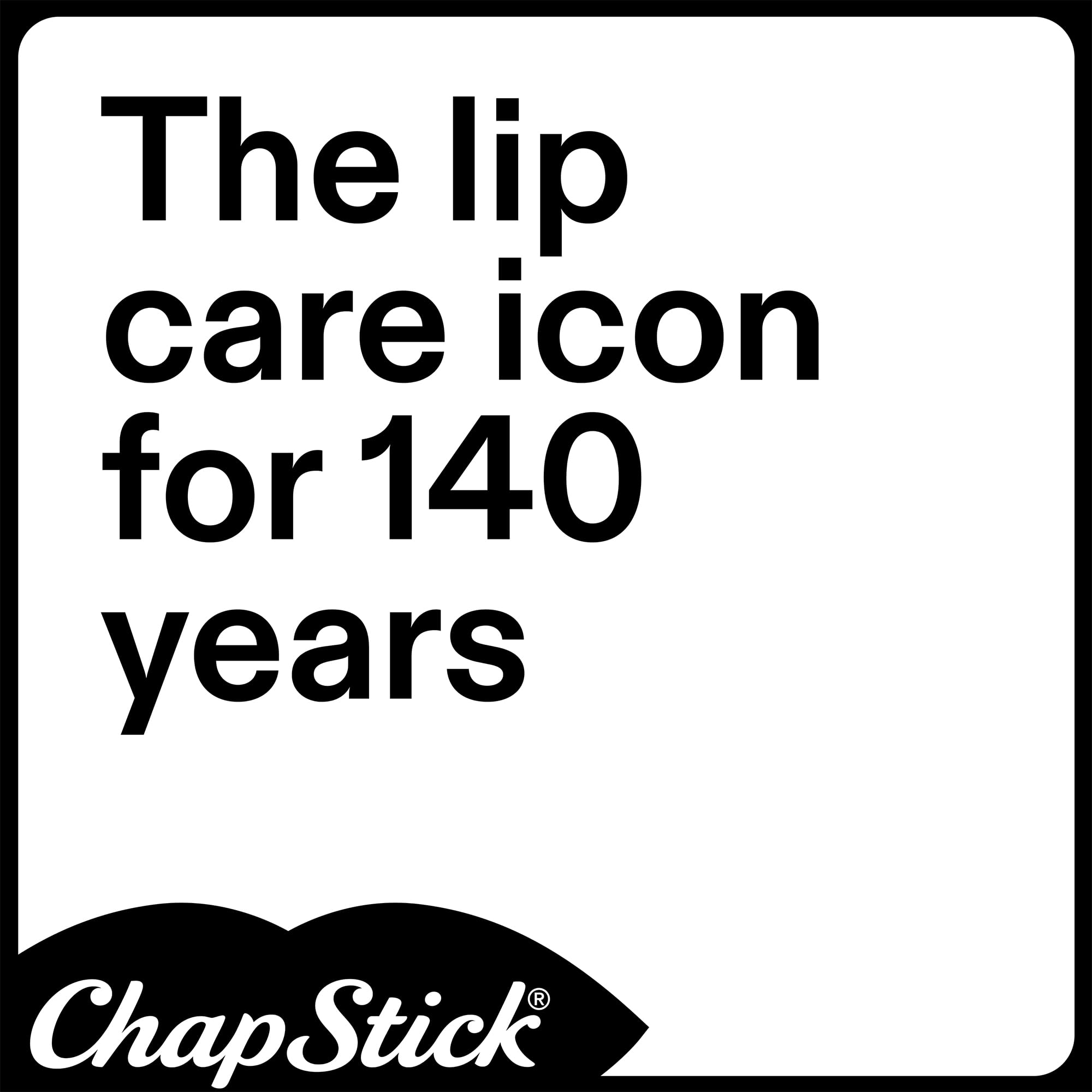 ChapStick soft lips in purse-ready shot emphasizes everyday moisture on the go.