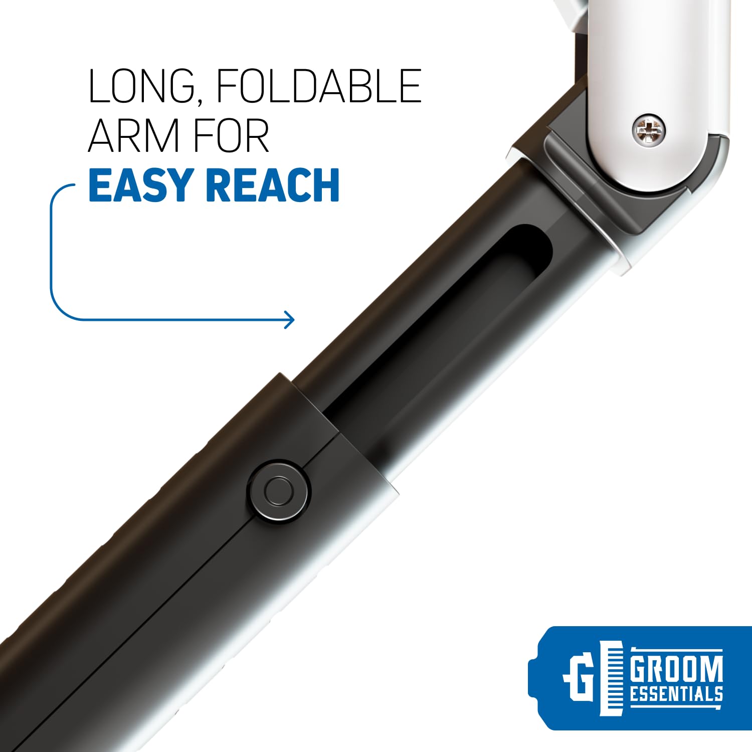 ChargeWorx Back Shaver high-performance motor powers through coarse hair smoothly.