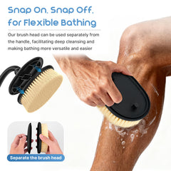 Charlie & Mollie silicone-back-scrubber-head provides a mild massage for back and shoulders.
